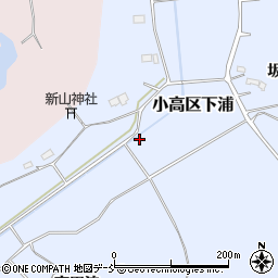 福島県南相馬市小高区下浦田神周辺の地図