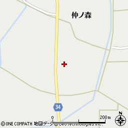 福島県浪江町（双葉郡）立野（荒屋敷）周辺の地図