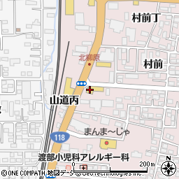 東日本三菱会津店周辺の地図