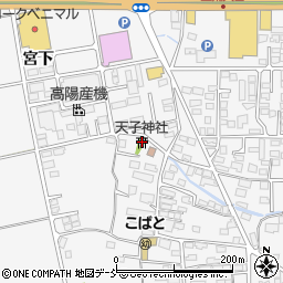 天子神社周辺の地図