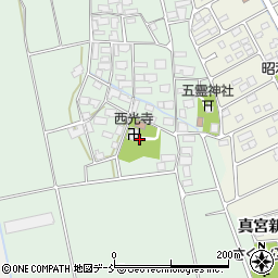 福島県会津若松市北会津町真宮村中周辺の地図