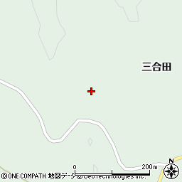 福島県本宮市稲沢三合田周辺の地図