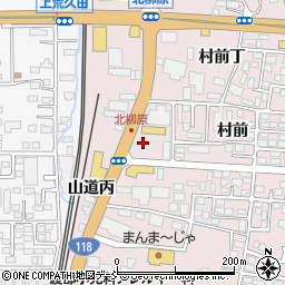 福島県会津若松市一箕町大字亀賀（村前）周辺の地図