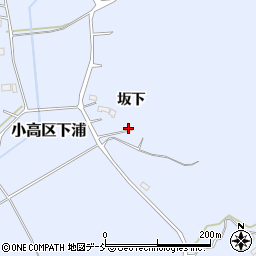 福島県南相馬市小高区下浦坂下周辺の地図