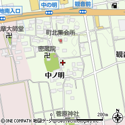 福島県会津若松市町北町大字始中ノ明周辺の地図