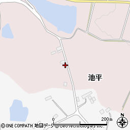 福島県本宮市長屋池平28周辺の地図
