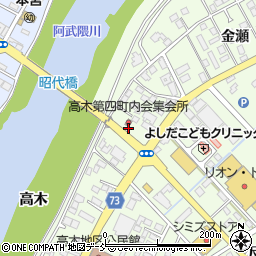 福島県本宮市高木北ノ脇周辺の地図
