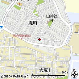 〒965-0013 福島県会津若松市堤町の地図