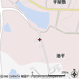 福島県本宮市長屋池平15周辺の地図