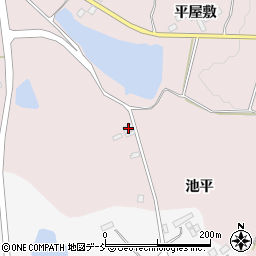 福島県本宮市長屋池平17周辺の地図