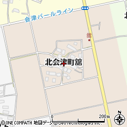 福島県会津若松市北会津町舘周辺の地図
