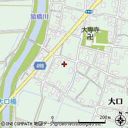 新潟県長岡市大口周辺の地図