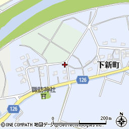 新潟県見附市下新町735周辺の地図