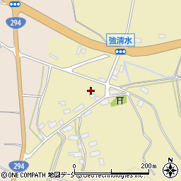 福島県会津若松市河東町八田清水崎周辺の地図