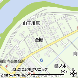福島県本宮市高木金瀬周辺の地図