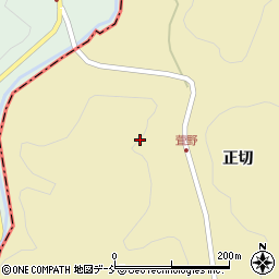 福島県二本松市初森（萱野）周辺の地図