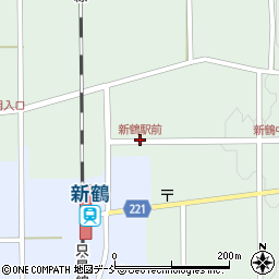 新鶴駅前周辺の地図