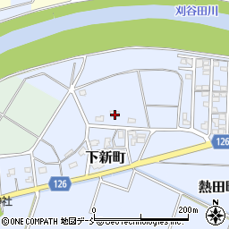 新潟県見附市下新町857周辺の地図