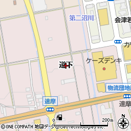 福島県会津若松市町北町大字藤室（道下）周辺の地図