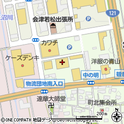 ユニクロ会津若松アピオ店周辺の地図