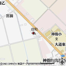 台和会津若松工場周辺の地図