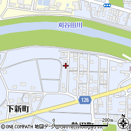 新潟県見附市下新町181周辺の地図