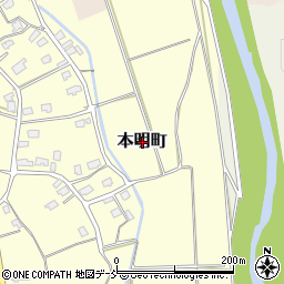 新潟県見附市本明町周辺の地図