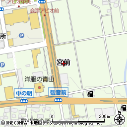 福島県会津若松市町北町大字始宮前周辺の地図