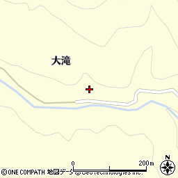 福島県耶麻郡西会津町下谷大滝乙周辺の地図
