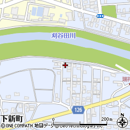 新潟県見附市下新町183周辺の地図