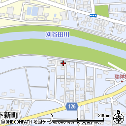 新潟県見附市下新町182周辺の地図