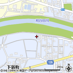 新潟県見附市下新町185周辺の地図