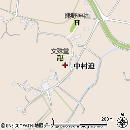 福島県南相馬市小高区上浦中村迫周辺の地図
