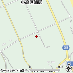 福島県南相馬市小高区浦尻（北向）周辺の地図