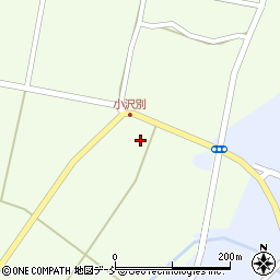 福島県会津美里町（大沼郡）小沢（上小沢）周辺の地図