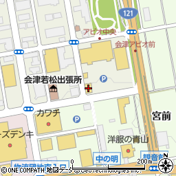三宝亭会津若松インター店周辺の地図