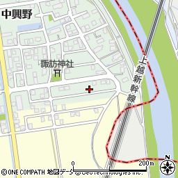 新潟県長岡市中興野117周辺の地図