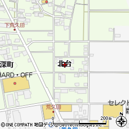 福島県会津若松市町北町大字始北台周辺の地図