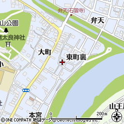 福島県本宮市本宮東町裏周辺の地図