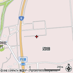福島県南相馬市小高区行津宮下周辺の地図