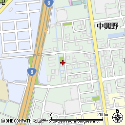 新潟県長岡市新栄周辺の地図
