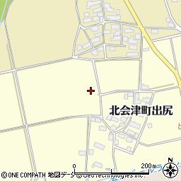 福島県会津若松市北会津町出尻（若宮）周辺の地図