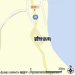 石川県珠洲市狼煙新町イ周辺の地図