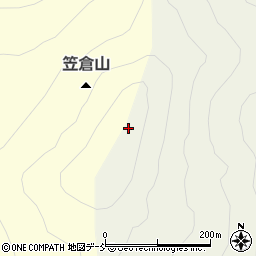 笠倉山周辺の地図
