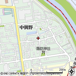 新潟県長岡市中興野周辺の地図