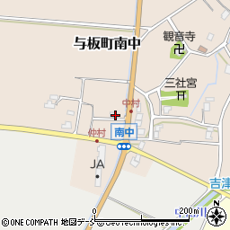 新潟県長岡市与板町南中1121周辺の地図