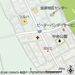 セブンイレブン北会津真宮店周辺の地図