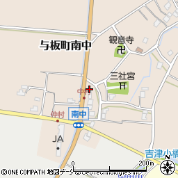 新潟県長岡市与板町南中1128周辺の地図