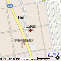 会津若松市北市民センター周辺の地図