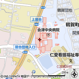 会津中央病院周辺の地図